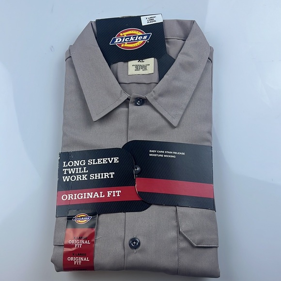 Dickies Long Sleeve Twill Work Shirt S100-12 - Picture 3 of 4